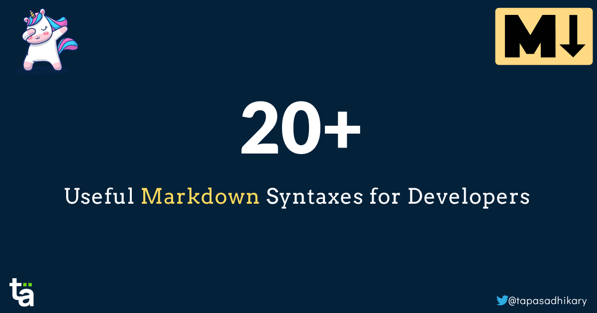 20+ Useful Markdown Syntaxes for Developers